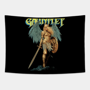 Gauntlet Valkyrie Fantasy Retro Vintage Video Game Tapestry