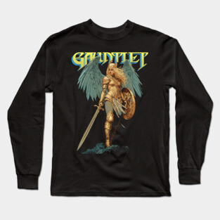 Gauntlet Valkyrie Fantasy Retro Vintage Video Game Long Sleeve T-Shirt