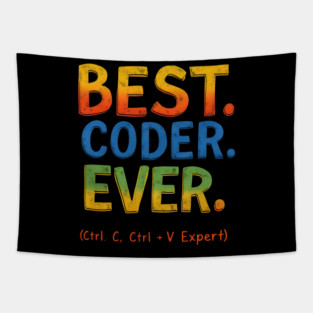 Best Coder Ever Funny Programming Tapestry