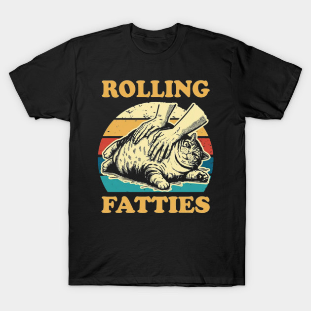 Rolling Fatties Retro T-Shirt by RobertLewi