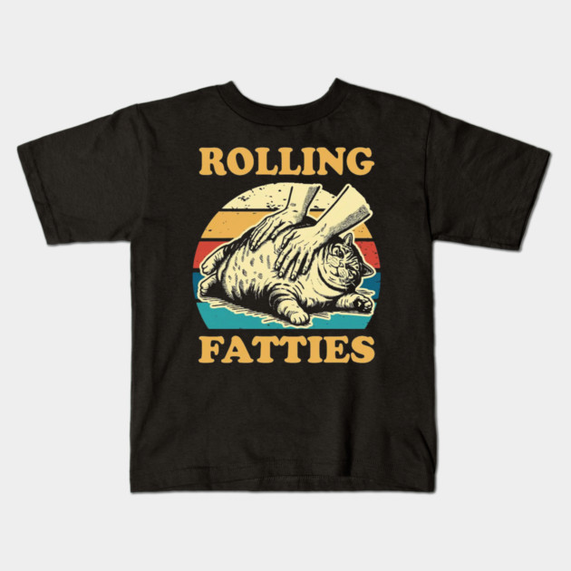 Rolling Fatties Retro Kids T-Shirt by RobertLewi