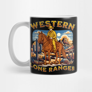 Western Lone Ranger Cowboy Tee Mug