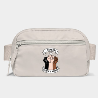 I Support Women's Wrongs Feminist Humor Pun Meme Bag