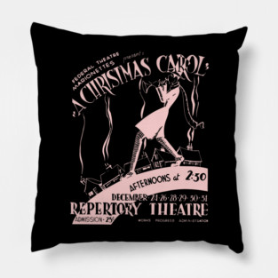 A Christmas Color - Analog Vintage Poster Pillow