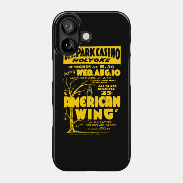 American Wing - Vintage Theatre Poster - Analog Phone Case by TuncGK