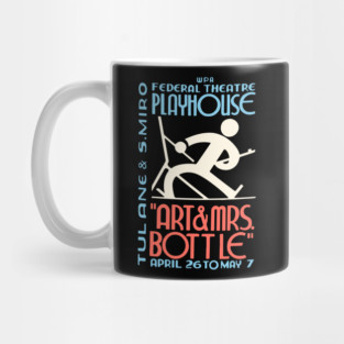 Art & Mrs. Bottle - Vintage Comedy Play Analog Poster Mug
