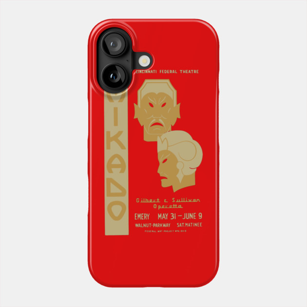 Mikado - Comedy Musical - Vintage Analog Poster Phone Case by TuncGK