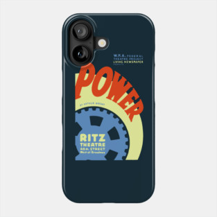 Power by Arthur Arent - Vintage Analog Poster Phone Case