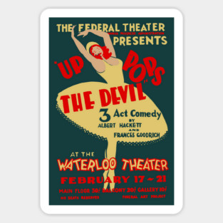 Up Pops the Devil - Vintage Musical Dance Ballet Poster Magnet