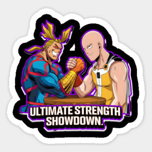 Ultimate strength showdown Sticker