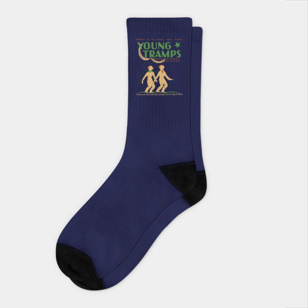 "Young Tramps" Federal Dance Theatre Poster Socks by TuncGK