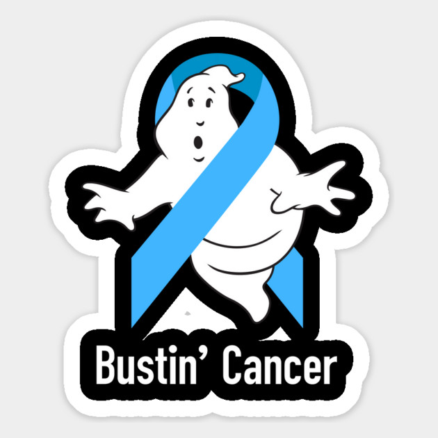 Bustin' Cancer (Light Blue) Magnet by Ecto Girl