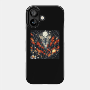 Celestial Maelstrom: Suspended Flight in Iridescent Glow Phone Case