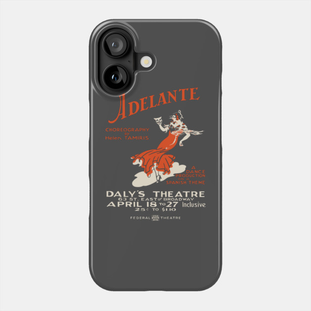 Adelante - Helen Tamiris - Vintage Musical Poster Phone Case by TuncGK