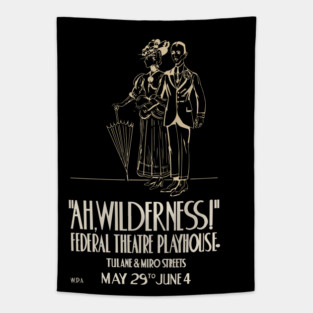 Ah Wilderness - Eugene O'Neill - Vintage Theatre Poster Tapestry
