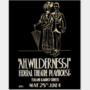 Ah Wilderness - Eugene O'Neill - Vintage Theatre Poster Posters and Art
