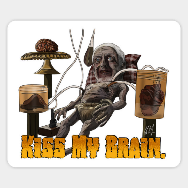 Dream Corp. LLC: Kiss My Brain Magnet by 51Deesigns