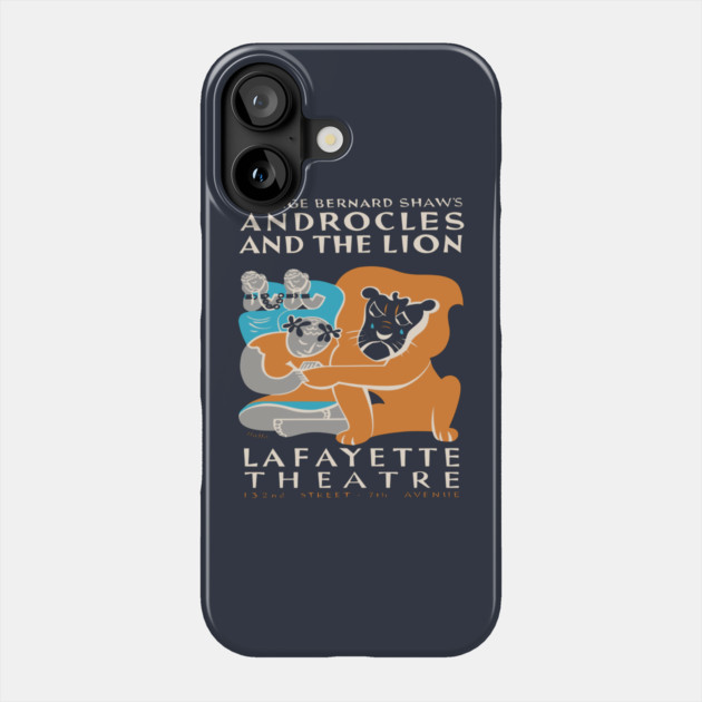 "Androcles and the Lion" Federal Theatre Poster Phone Case by TuncGK