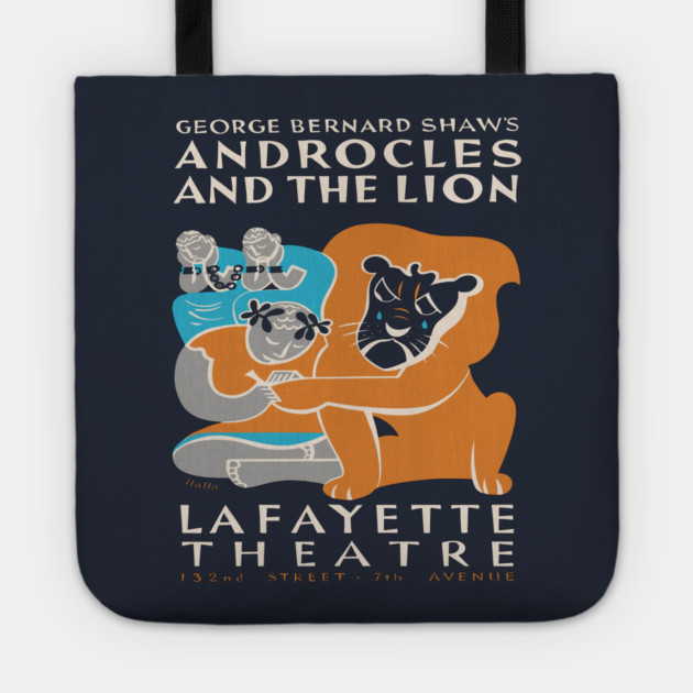 "Androcles and the Lion" Federal Theatre Poster Tote by TuncGK