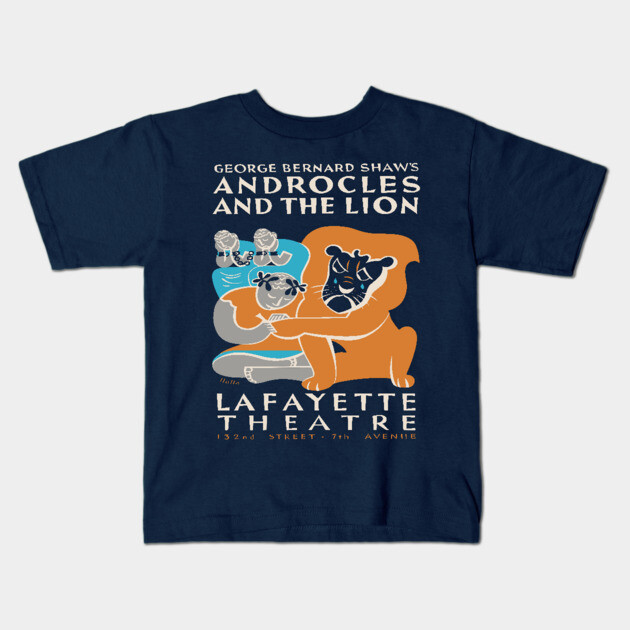 "Androcles and the Lion" Federal Theatre Poster Kids T-Shirt by TuncGK