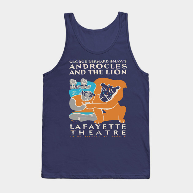 "Androcles and the Lion" Federal Theatre Poster Tank Top by TuncGK