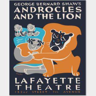 "Androcles and the Lion" Federal Theatre Poster Posters and Art