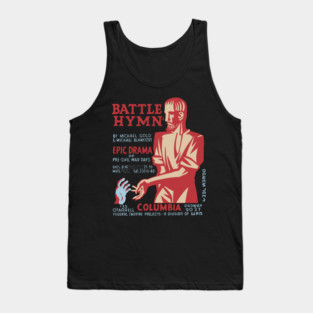 Battle Hymn - Columbia - Federal Theatre Poster Tank Top