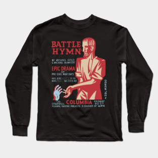 Battle Hymn - Columbia - Federal Theatre Poster Long Sleeve T-Shirt