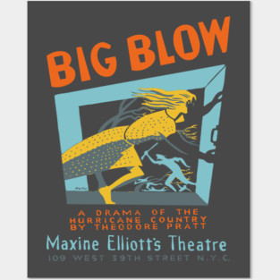 Big Blow - Federal Theatre Project - Analog Poster Posters and Art