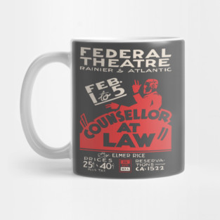 Counsellor at Law - 1930's Vintage Analog Poster Mug