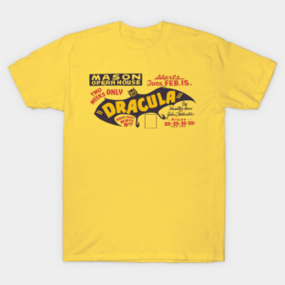 Dracula - Vintage Theatre Poster T-Shirt