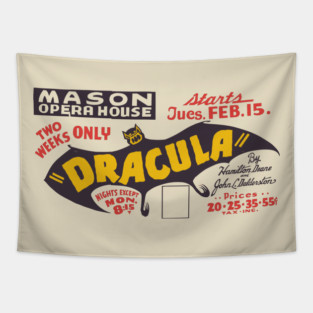 Dracula - Vintage Theatre Poster Tapestry