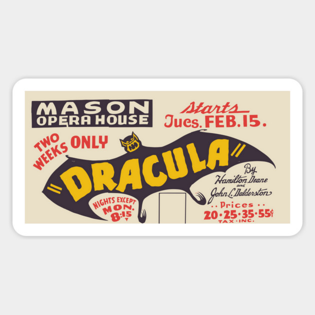 Dracula - Vintage Theatre Poster Magnet by TuncGK