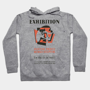 Vintage Fine Arts Exhibition Poster Hoodie