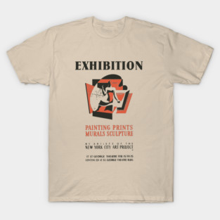 Vintage Fine Arts Exhibition Poster T-Shirt
