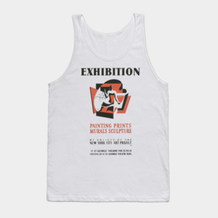Vintage Fine Arts Exhibition Poster Tank Top
