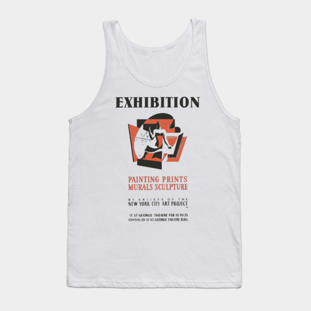 Vintage Fine Arts Exhibition Poster Tank Top by TuncGK