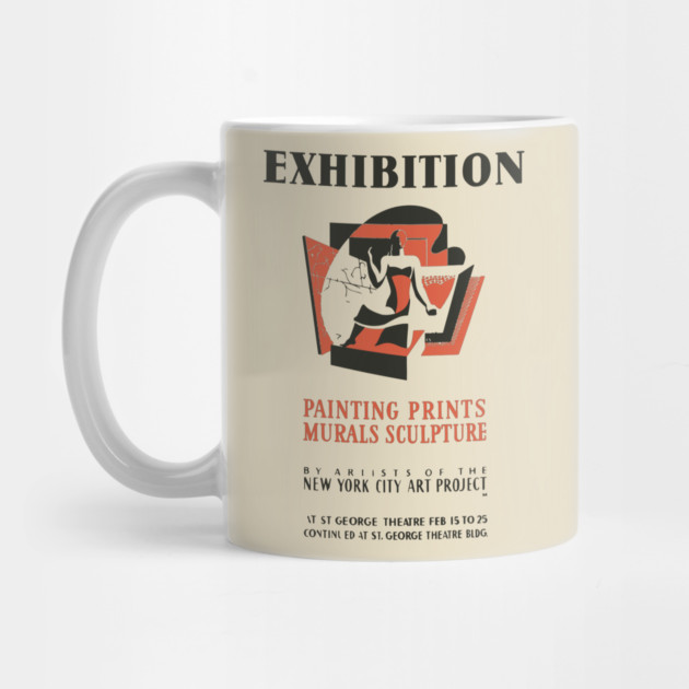 Vintage Fine Arts Exhibition Poster by TuncGK