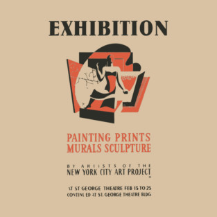 Vintage Fine Arts Exhibition Poster T-Shirt