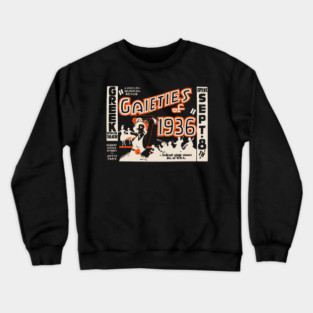 Gaieties of 1936 Vintage Musical Revue Poster Crewneck Sweatshirt