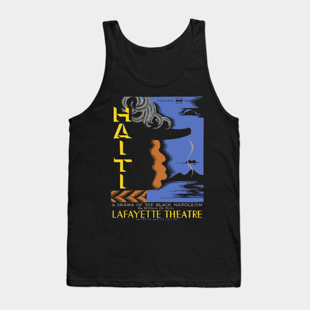 Haiti Drama Vintage Lafayette Theatre Poster Tank Top by TuncGK