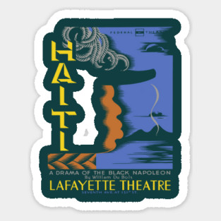 Haiti Drama Vintage Lafayette Theatre Poster Magnet