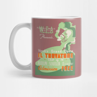 Il Trovatore Grand Opera WPA Vintage Poster Mug