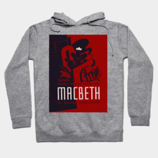Macbeth WPA Federal Theatre Poster Vintage Design Hoodie