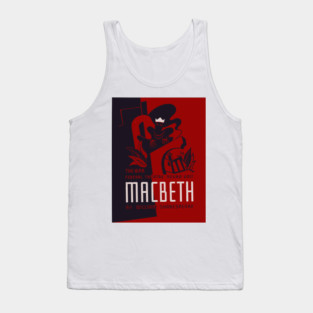 Macbeth WPA Federal Theatre Poster Vintage Design Tank Top