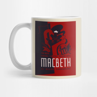 Macbeth WPA Federal Theatre Poster Vintage Design Mug