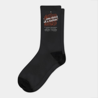 One Third of a Nation WPA Theater Poster Vintage Design Socks