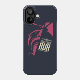 Retro WPA Marionette Theatre RUR Art Deco Poster Phone Case