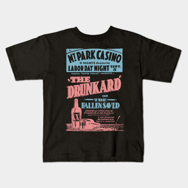 The Drunkard - Vintage Comedy Theatre Poster Kids T-Shirt by TuncGK