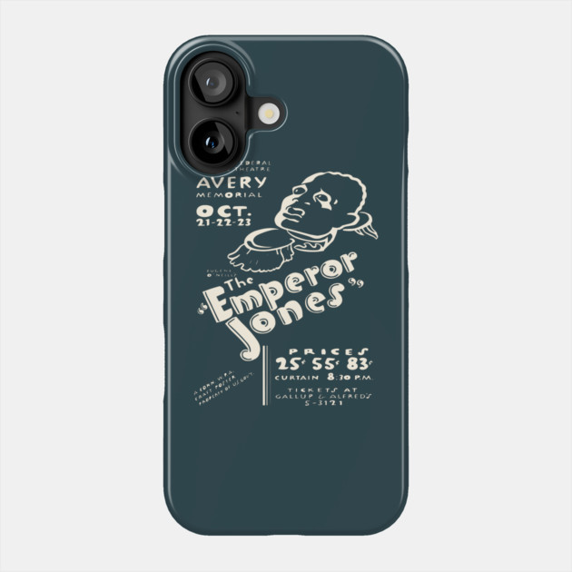 Vintage 1930's Theatre Poster - The Emperor Jones Phone Case by TuncGK
